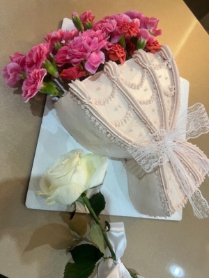 کیک دسته گل